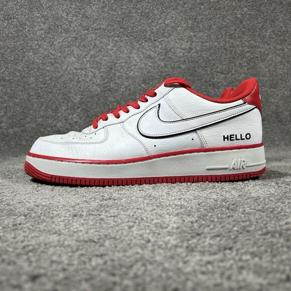 Nike Urbanstar x Air Force 1 ’07 LX HELLO Mens Size 12 White Red Athletic Shoes main image 6